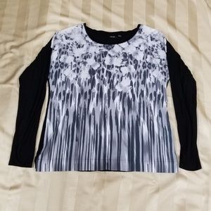 Apt. 9 Floral Black & White Shirt - Size Medium